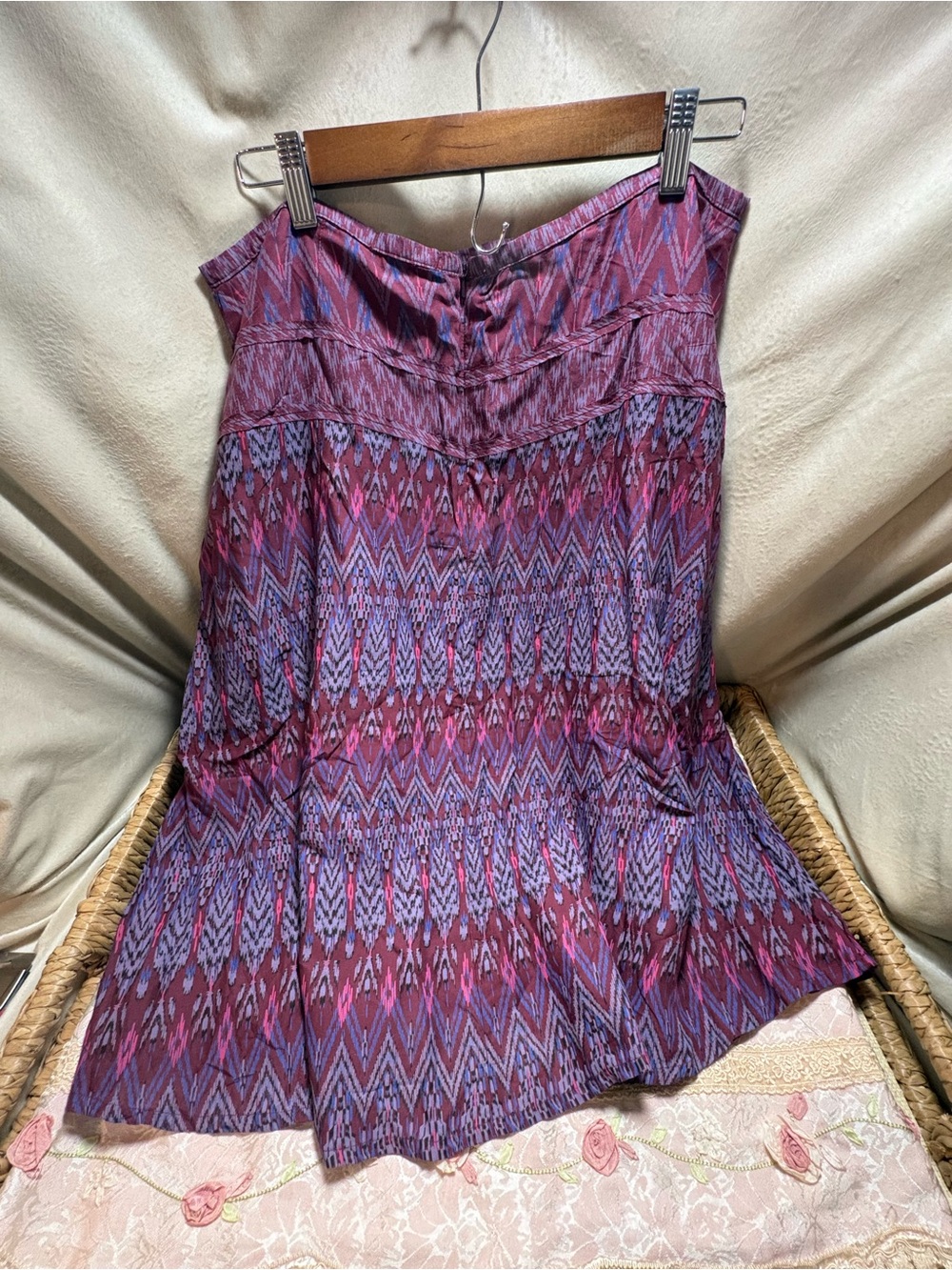 PrAna Isadora Skirt 12 NWT Black Cherry Laurel Modal Boho Midi Sustainable - Picture 9 of 9